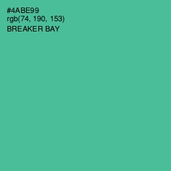 #4ABE99 - Breaker Bay Color Image